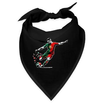 Fussball Portugal - Bandana - Schwarz - Vorne