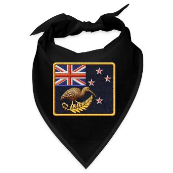 Neuseeland Aotearoa Kiwi 23 - Bandana - Schwarz - Vorne