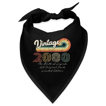 Awesome seit 2000 Jubiläum 2000 Jahrgang 200 - Bandana - Schwarz - Vorne