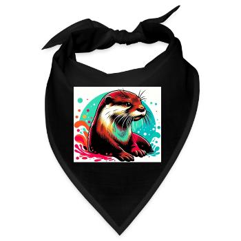 Otter - Bandana - Schwarz - Vorne