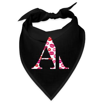 Brief an die Küsse - Bandana - Schwarz - Vorne