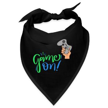 Game On - Ich bin ein Gamer! - Bandana - Schwarz - Vorne