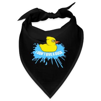 Lustig Ich gebe keine Ente Gummienten Sarkasmus - Bandana - Schwarz - Vorne