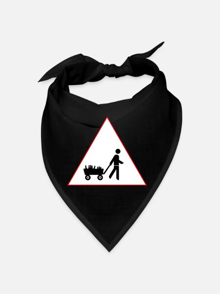 Männer und Bier - was braucht man(n) mehr? - Bandana - Schwarz - Vorne