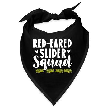 Red-Eared Slider Squad Reptile Pet Turtle - Bandana - Schwarz - Vorne