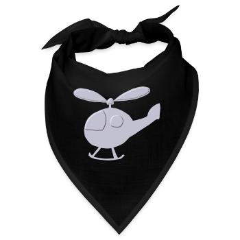 hubschrauber relief - Bandana - Schwarz - Vorne