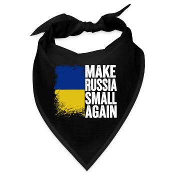 Make russia small again - Bandana - Schwarz - Vorne
