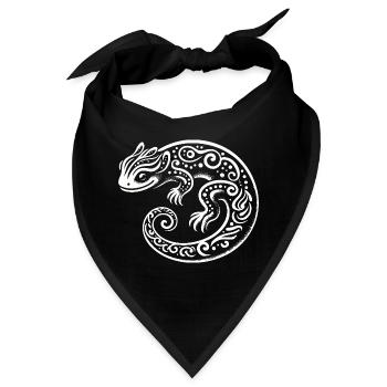 Stammes-Eidechse - Bandana - Schwarz - Vorne