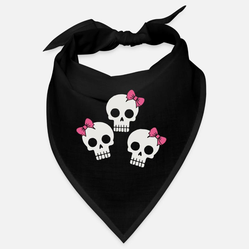 Cute Skull with Bows Bandana