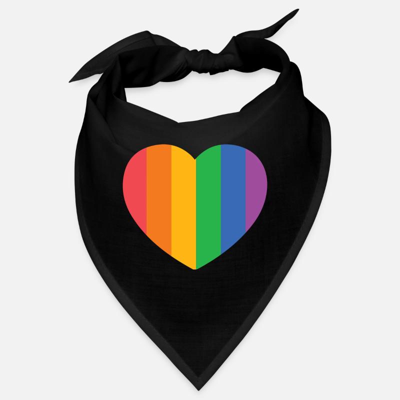 Heart with Pride Stripes Bandana