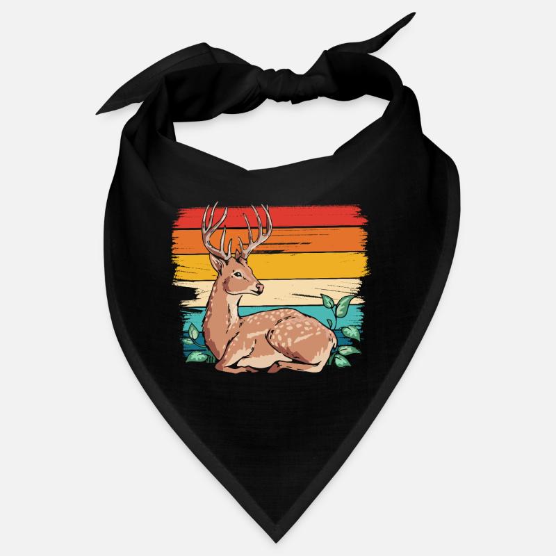 Deer in retro style Bandana