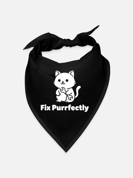 Cat Workshop Purrfectly - Bandana - black - Front
