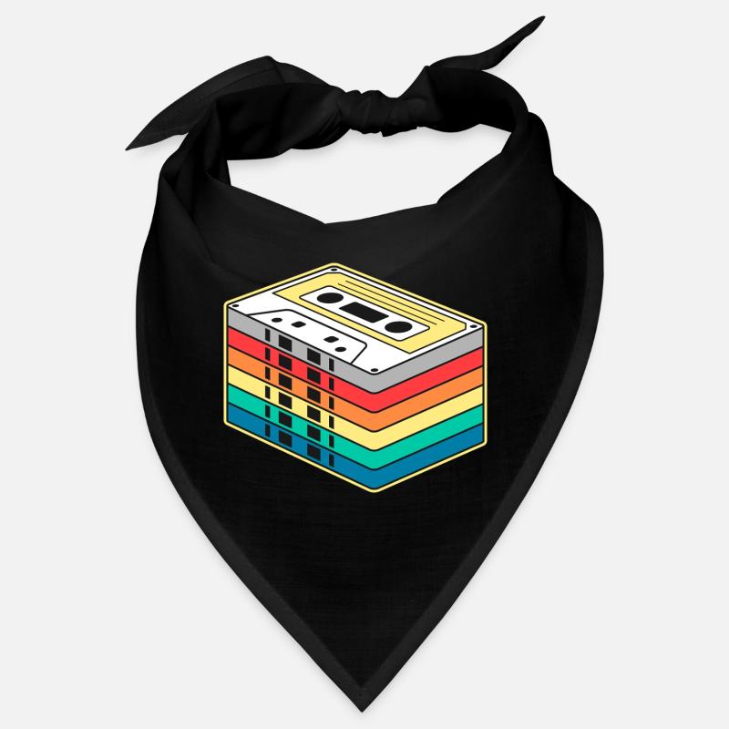 Bande cassette arc-en-ciel vibrante Bandana