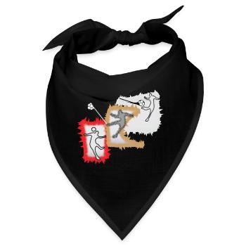 Dynamischer Ballspieler - Bandana - Schwarz - Vorne