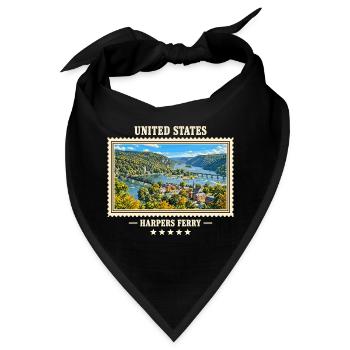 Vereinigte Staaten Harpers Ferry Vintage Marke - Bandana - Schwarz - Vorne