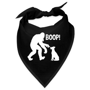 Funny Bigfoot Yeti Boop The Snoot Dog Humor - Bandana - Schwarz - Vorne