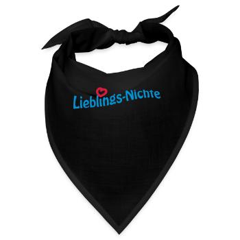 Lieblingsnichte - Bandana - Schwarz - Vorne