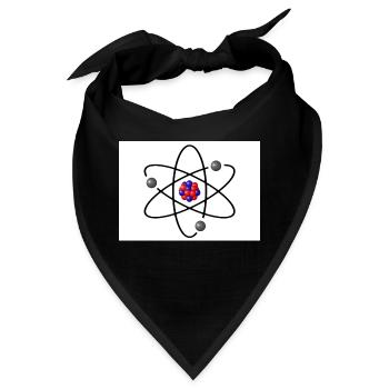 Physikteilchen aus The big bang Theory Geschenkide - Bandana - Schwarz - Vorne