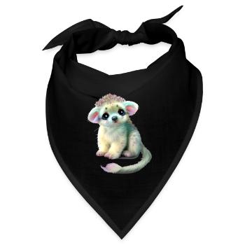 Kuscheln Baby Tier - Bandana - Schwarz - Vorne