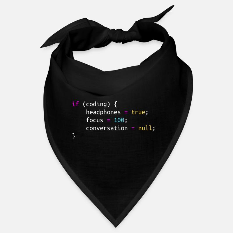Funny gift for Programmer Headphones while Coding Bandana