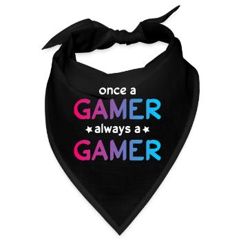 Gamer - Bandana - Schwarz - Vorne
