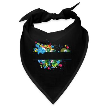 grafik - Bandana - Schwarz - Vorne