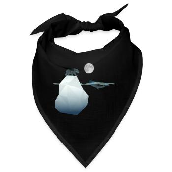 Die Arktis - Bandana - Schwarz - Vorne