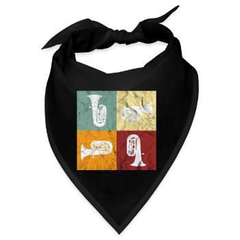 Tuba - Bandana - Schwarz - Vorne