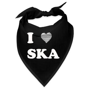 Ska T-Shirt Geschenk Geschenkidee Musik Ragga - Bandana - Schwarz - Vorne