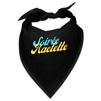 Raclette-Abend - Bandana - Schwarz - Vorne