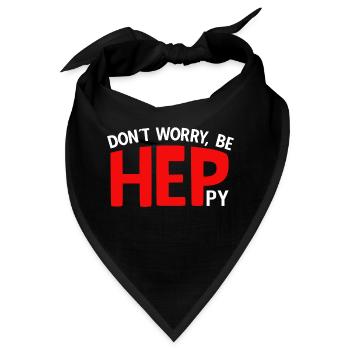 Heilerziehungspfleger Sprüche HEP - Bandana - Schwarz - Vorne