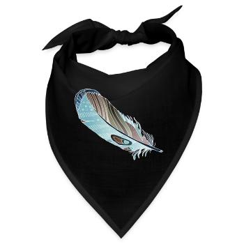 Feder - Bandana - Schwarz - Vorne