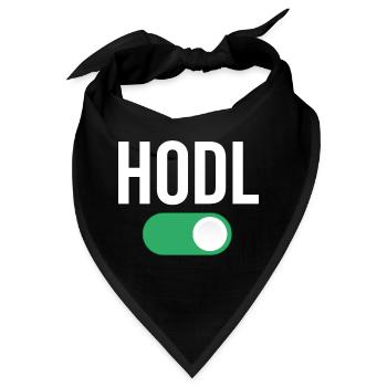 Hodl On - Bandana - Schwarz - Vorne
