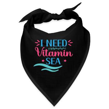I need Vitamin Sea - Bandana - Schwarz - Vorne