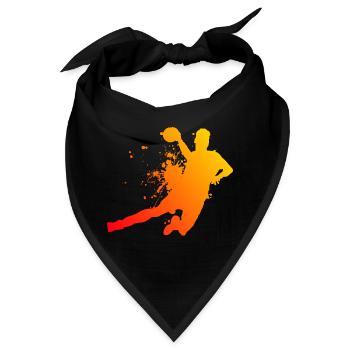 Handballer Handball Handballspielen Herren - Bandana - Schwarz - Vorne