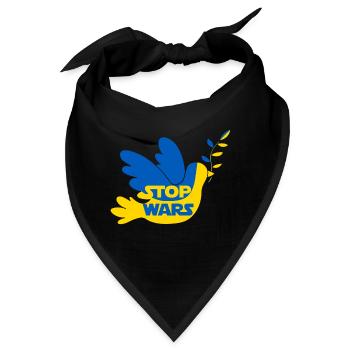 STOPPT KRIEGE - Bandana - Schwarz - Vorne