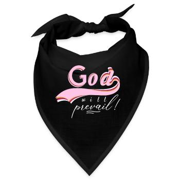 Gott wird siegen - Bandana - Schwarz - Vorne