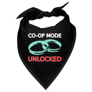 Ehe Hochzeit Ehefrau Ehemann Multiplayer Koop 1 - Bandana - Schwarz - Vorne