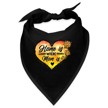 Stolze Mama Mutter Mami Lebensaufgabe Kinder Kind - Bandana - Schwarz - Vorne