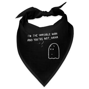 Unsichtbarer Mann - Bandana - Schwarz - Vorne