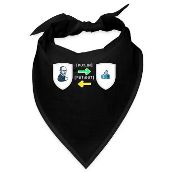 Put;in, Put;out - Bandana - Schwarz - Vorne