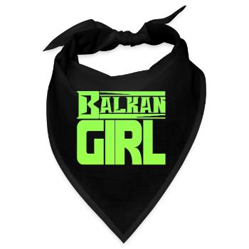 Balkan Kroatien Bosnien Serbien juge exyu Junge Mädchen - Bandana - Schwarz - Vorne