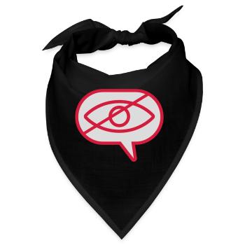 Nicht Visuell Sehen Auge - Bandana - Schwarz - Vorne