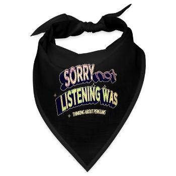 birthday present funny quote present animal - Bandana - Schwarz - Vorne
