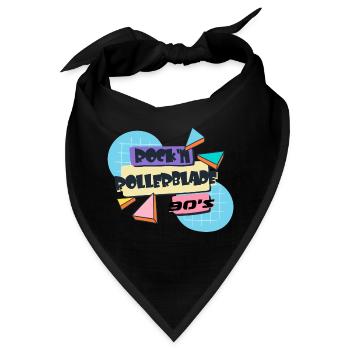 rock n rollerblade - Bandana - Schwarz - Vorne