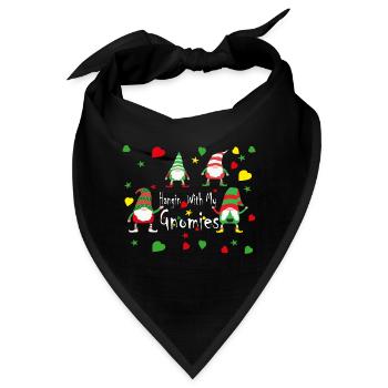 Hangin mit meinen Gnomies - Bandana - Schwarz - Vorne