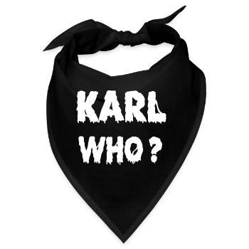 Karl Who? - Bandana - Schwarz - Vorne