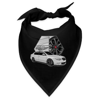 Limousine // Illustration - Bandana - Schwarz - Vorne
