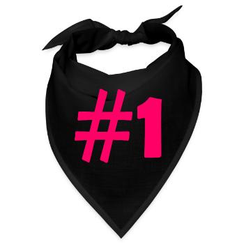 #1 - Bandana - Schwarz - Vorne