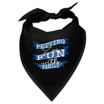 joke gift jokes bday rabbits gift idea statement - Bandana - Schwarz - Vorne